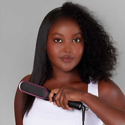 Heated Hair Straightening Comb with Anti-Frizz Technology | Versatile Styling for Healthy, Silky Hair