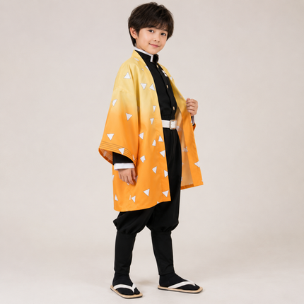 Anime Haori Cosplay Costume with Kimono Coat & Wig | Complete Outfit for Halloween and Conventions