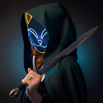 Anime Warrior Kimono Cosplay Costume with Coordinated Pieces | Complete Outfit for Halloween and Conventions
