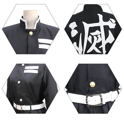 Anime Warrior Kimono Cosplay Costume with Coordinated Pieces | Complete Outfit for Halloween and Conventions