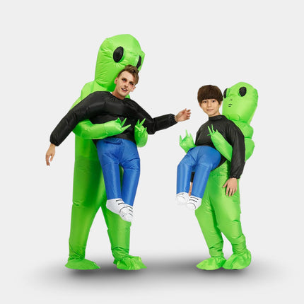 Inflatable Alien Costume with Quick Setup Fan | Fun Party Outfit for Halloween and Themed Events
