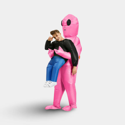 Inflatable Alien Costume with Quick Setup Fan | Fun Party Outfit for Halloween and Themed Events