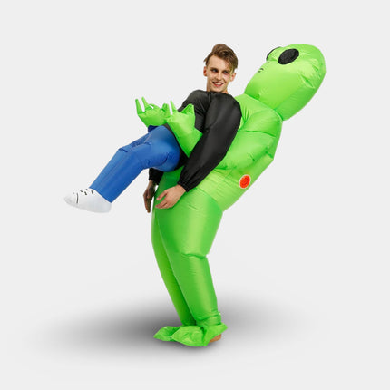 Inflatable Alien Costume with Quick Setup Fan | Fun Party Outfit for Halloween and Themed Events