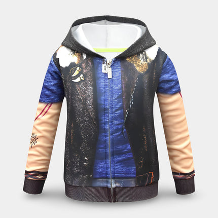 Kids Zombie Jumpsuit Halloween Costume with Zip-Up Closure | Spooky Dress-Up for Parties and Role Play