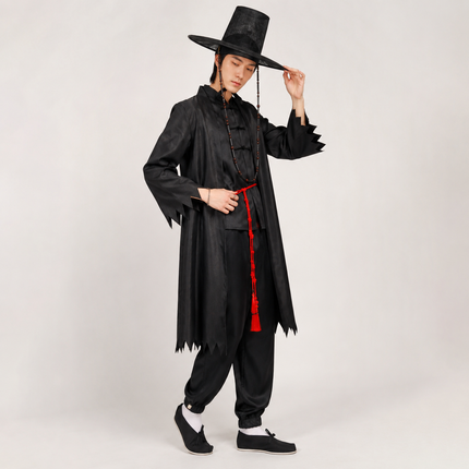 Korean Hanbok Costume Set with Hat & Accessories | Cultural Cosplay Outfit for Halloween and Themed Events
