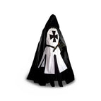 Long Top White/Black + Black Cloak / M