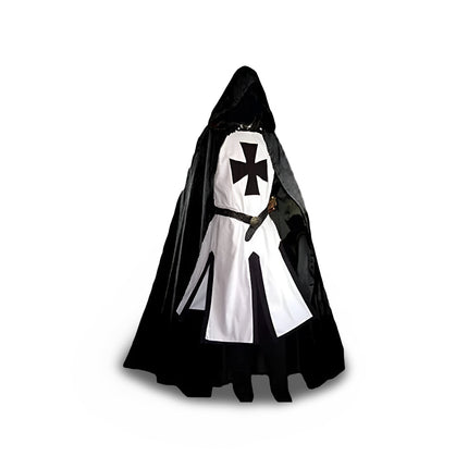 Medieval Knight Costume Cloak with Tunic | Historic Cosplay Outfit for Halloween and Themed Events