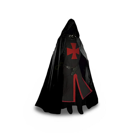 Medieval Knight Costume Cloak with Tunic | Historic Cosplay Outfit for Halloween and Themed Events