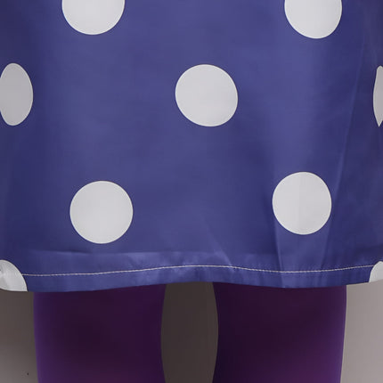 Polka Dot Halloween Costume Dress with Optional Wig | Playful Cosplay Outfit for Kids and Adults