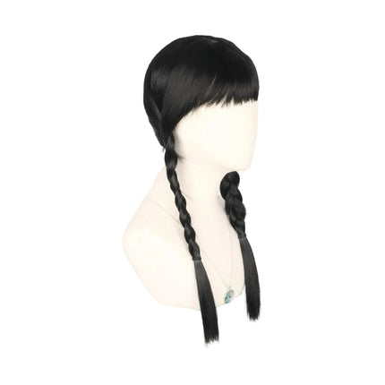 Halloween Costume Wig with Braided Hair Design | Easy Dress Up Accessory for Themed Parties and Events