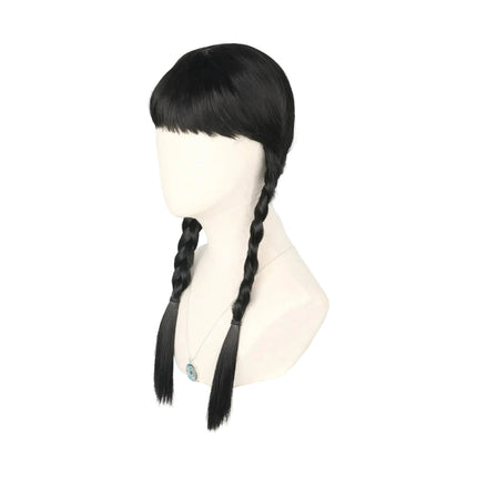 Halloween Costume Wig with Braided Hair Design | Easy Dress Up Accessory for Themed Parties and Events