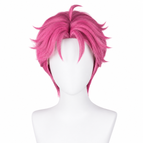 Short Pink Layered Wig