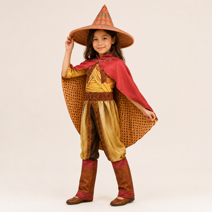 Kids Halloween Costume Set with Witch Cape and Hat | Adventure Dress-Up for Parties and Role Play