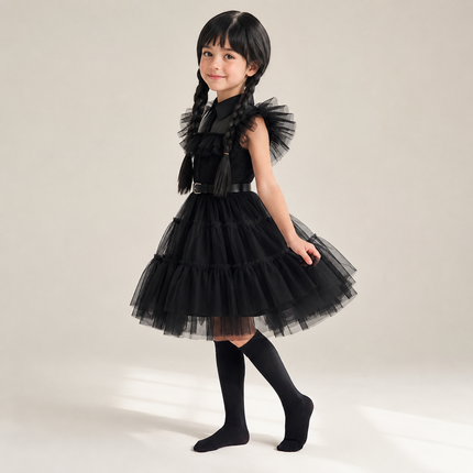 Princess Dress Halloween Costume with Layered Design | Event-Ready Outfit for Parties and Celebrations
