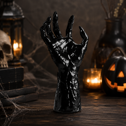 3D Halloween Wall Decoration with Gothic Hand Design | Eerie Accent for Spooky Interior Decor
