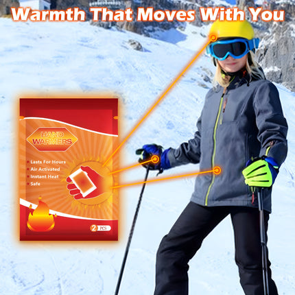 Disposable Hand Warmers Heat Packs with Carbon Fiber | Instant Warmth for Outdoor Activities and Cold Weather