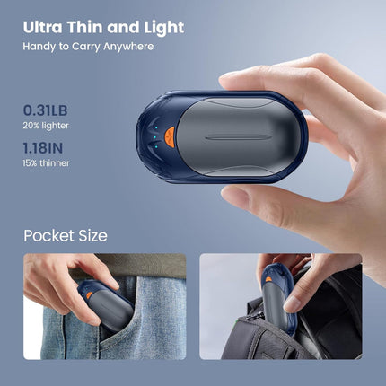 Rechargeable Hand Warmers Set with 20-Hour Battery Life | Electric Pocket Heaters for Cold Weather Comfort