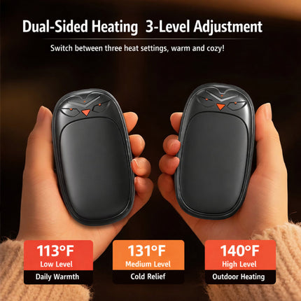 Rechargeable Hand Warmers Set with 20-Hour Battery Life | Electric Pocket Heaters for Cold Weather Comfort