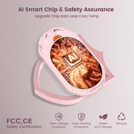 Rechargeable Hand Warmers Set with 20-Hour Battery Life | Electric Pocket Heaters for Cold Weather Comfort