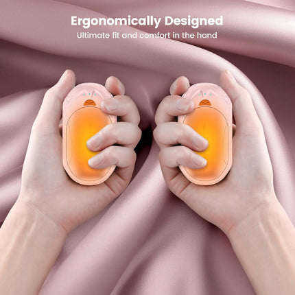 Rechargeable Hand Warmers Set with 20-Hour Battery Life | Electric Pocket Heaters for Cold Weather Comfort