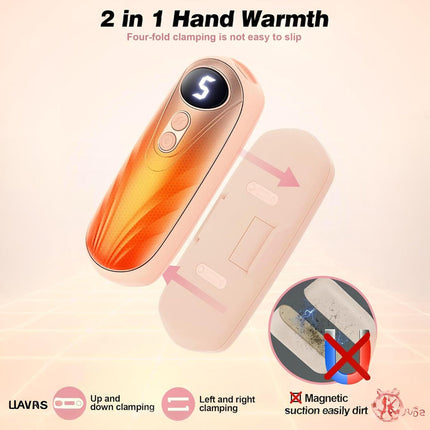 Rechargeable Hand Warmers with LED Display & 5 Heat Levels | Instant Warmth for Cold Weather Comfort