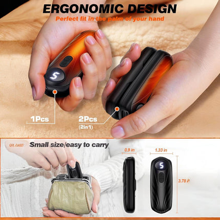 Rechargeable Hand Warmers with LED Display & 5 Heat Levels | Instant Warmth for Cold Weather Comfort