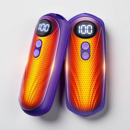 Rechargeable Hand Warmers with LED Display & 5 Heat Levels | Instant Warmth for Cold Weather Comfort