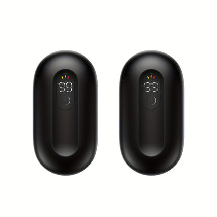 Rechargeable Magnetic Hand Warmers Set with LED Display | 3 Heat Levels for Quick Pocket Warmth