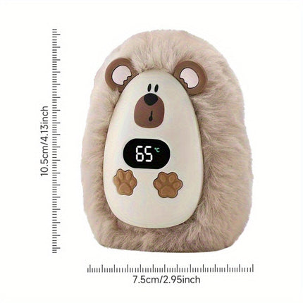 Rechargeable Hand Warmers with LCD Display | Plush Pocket Heater for Adjustable Comfort