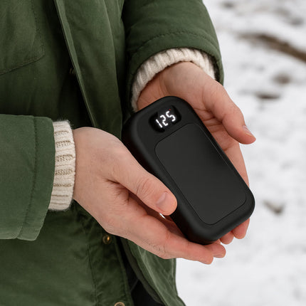 Rechargeable Hand Warmers Dual Pack with LED Display | 3 Heat Levels for Instant Warmth on the Go
