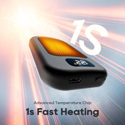 Rechargeable Hand Warmers Dual Pack with LED Display | 3 Heat Levels for Instant Warmth on the Go