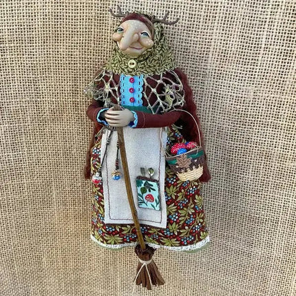 Kitchen Witch Doll, Handmade Good Luck Charm for Kitchen Decor – image 7