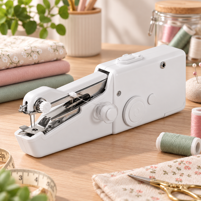 Handheld Sewing Machine Portable, Mini Sewing Machine for Hems and Quick Repairs, Portable Stitching Machine for Travel_00