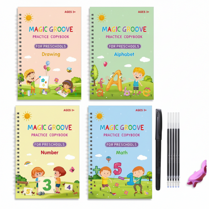 Handwriting Practice Workbook Set for Kids with Tracing Activities | Build Fine Motor Skills for Ages 3+