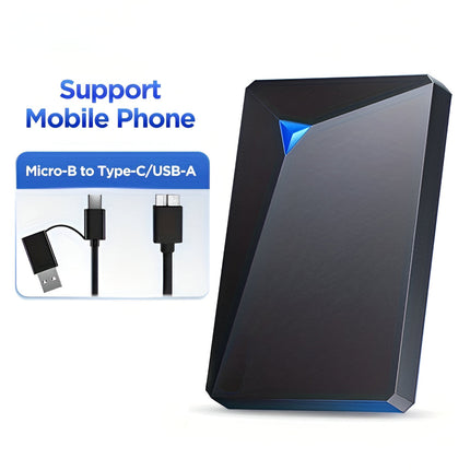 Portable External Hard Drive with USB 3.0 for Fast Data Transfer | Slim Design for Easy Travel and Compatibility