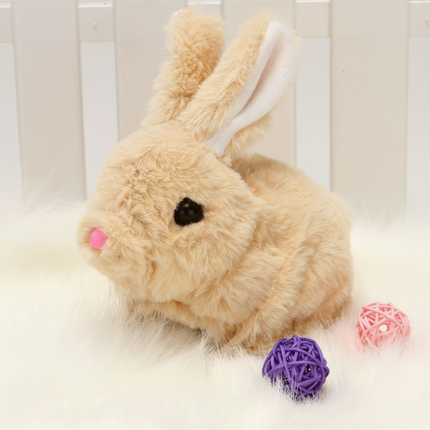 Interactive Plush Bunny Toy with Animated Movements | Realistic Walking Pet for Engaging Playtime