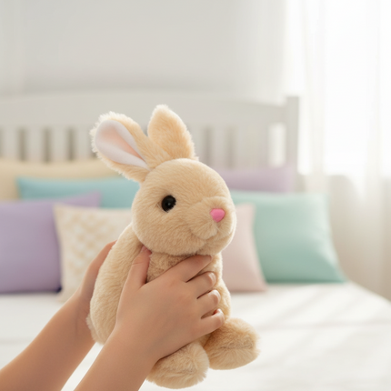 Interactive Plush Bunny Toy with Animated Movements | Realistic Walking Pet for Engaging Playtime