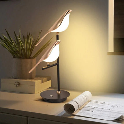 Golden Birdlight Wall Lamp with Unique Bird-Inspired Design | Modern Nordic LED Sconce for Warm Ambient Glow