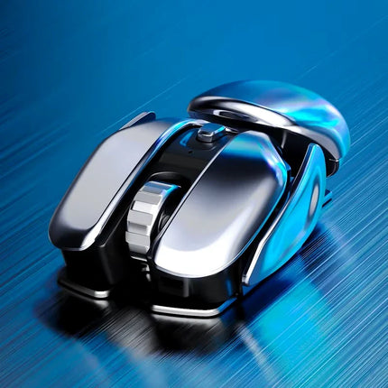 Silent Click Mouse with Programmable Buttons, High Precision Sensor and Smooth Glide Feet for Office and Gaming
