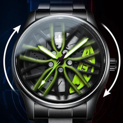 Quartz Wrist Watch, Casual Quartz Movement Watch in Green, Red or Yellow, Colorful Timepiece for Everyday Wear