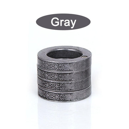 Stackable Rings, Stackable Ring Set with 4 Engraved Rings That Fan Out – image 16