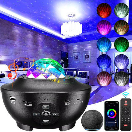 Galaxy Sky Projector with Adjustable Brightness & Color Modes | Relaxing Starry Night Experience