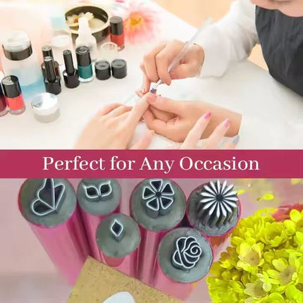 Nail Art Stamp Pen Set with Dual-Tip Design | Easy Application for Stunning Designs