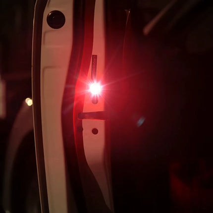 LED Car Door Warning Lights with Flashing Anti Collision Alert, No Tools or Wiring Install, 3 Colour Options