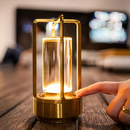 Wireless LED Table Lamp with Touch Control | Dimmable Lighting for Modern Home Decor