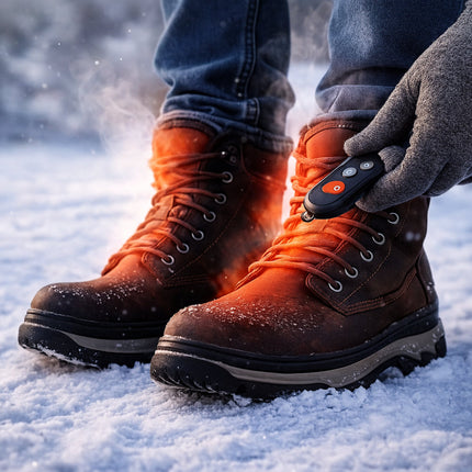 Heated Shoe Insoles with Remote Control and Adjustable Heat | Wireless Electric Inserts for All-Day Comfort in Cold Weather