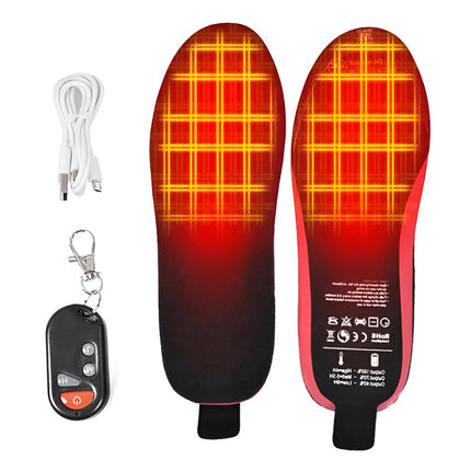 Heated Shoe Insoles with Remote Control and Adjustable Heat | Wireless Electric Inserts for All-Day Comfort in Cold Weather