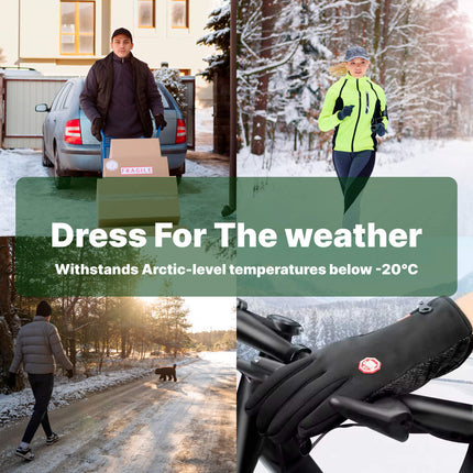 Thermal Winter Gloves with Touchscreen Capability | Adjustable Heating for Outdoor Activities