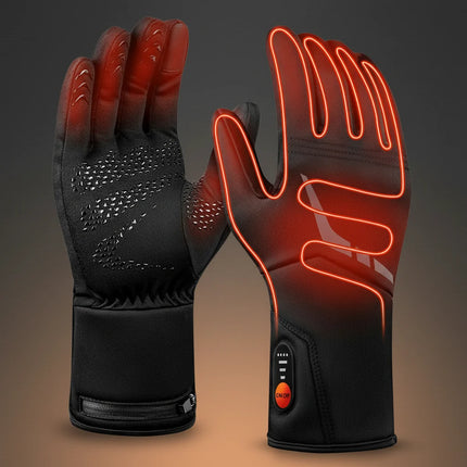 Heated Winter Gloves with Touchscreen Functionality | Waterproof Battery-Powered Gloves for Skiing and Outdoor Activities