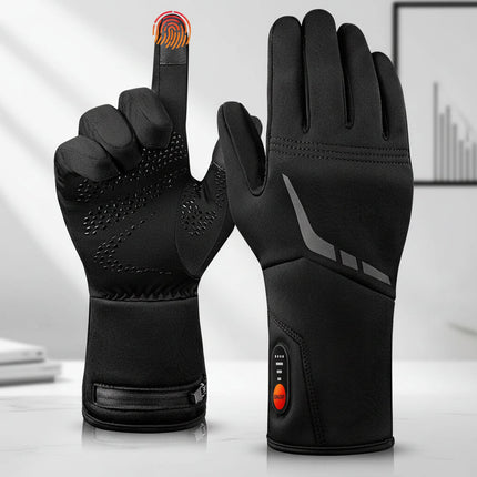 Heated Winter Gloves with Touchscreen Functionality | Waterproof Battery-Powered Gloves for Skiing and Outdoor Activities